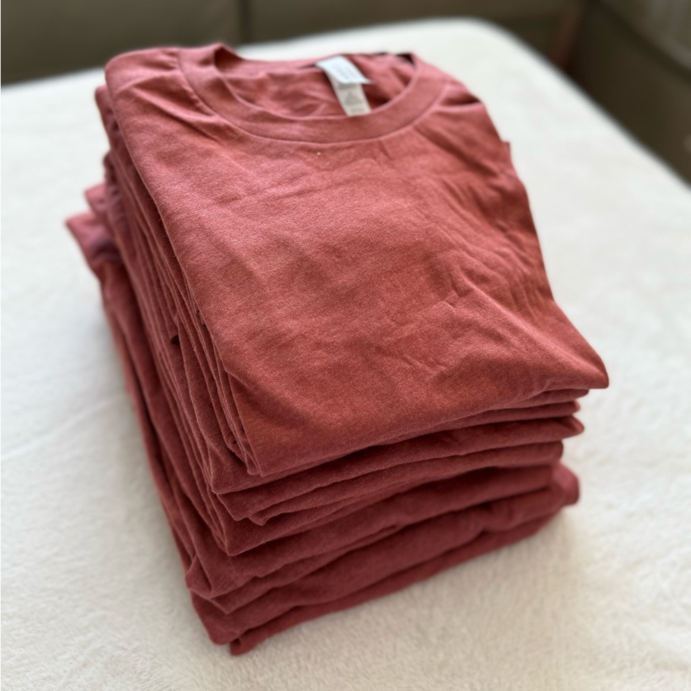 Red Brand New Bella Canvas Shirts